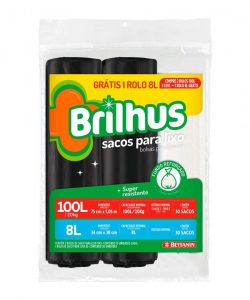 Brilhus Sacos para Lixo Embalagem Promocional