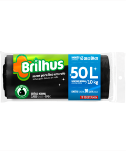 BT2057 &#8211; BRILHUS SACOS PARA LIXO ROLO 50L