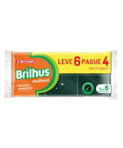 BT4516 &#8211; Brilhus Esponja Multiuso Leve 6 Pague 4