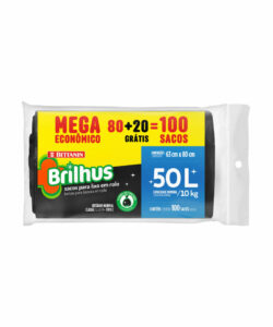 Brilhus Sacos para Lixo 50L EMBALAGEM MEGA ENCONÔMICA